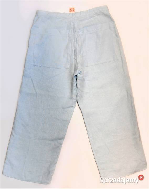 Spodnie rybaczki 34 HM 34 XS len lniane Do łydki Lublin
