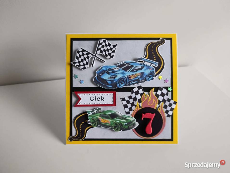 Personalizowana kartka ręcznie robiona na Łódź