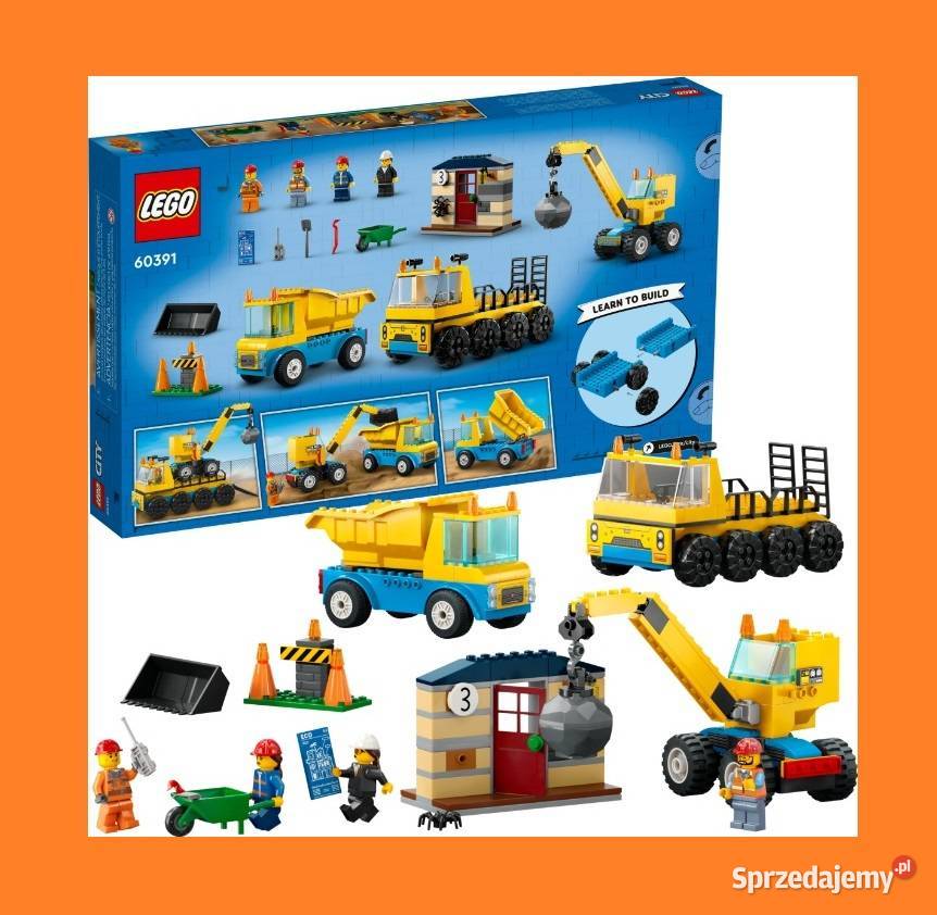 LEGO City 60391 Ciężarówki i dźwig z kulą Poznań