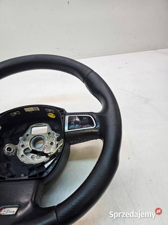 KIEROWNICA SKÓRA MULTIFUNKCJA S LINE AUDI A4 B8 Wyposażenie wnętrza Przystajń