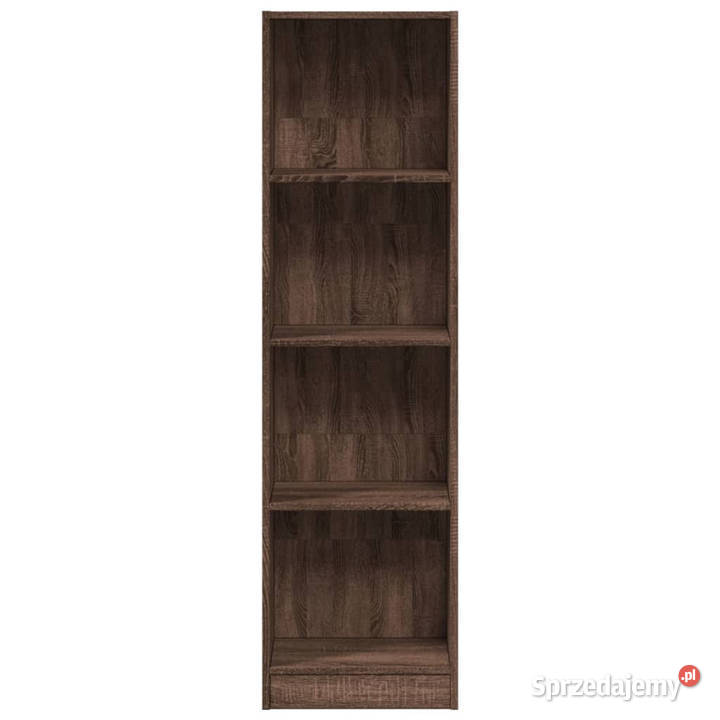Regał brązowy dąb 40x24x143 materiał
