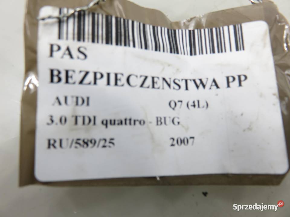 PAS PRAWY PRZEDNI AUDI Q7 4L 606728300 Pasy bezpieczeństwa