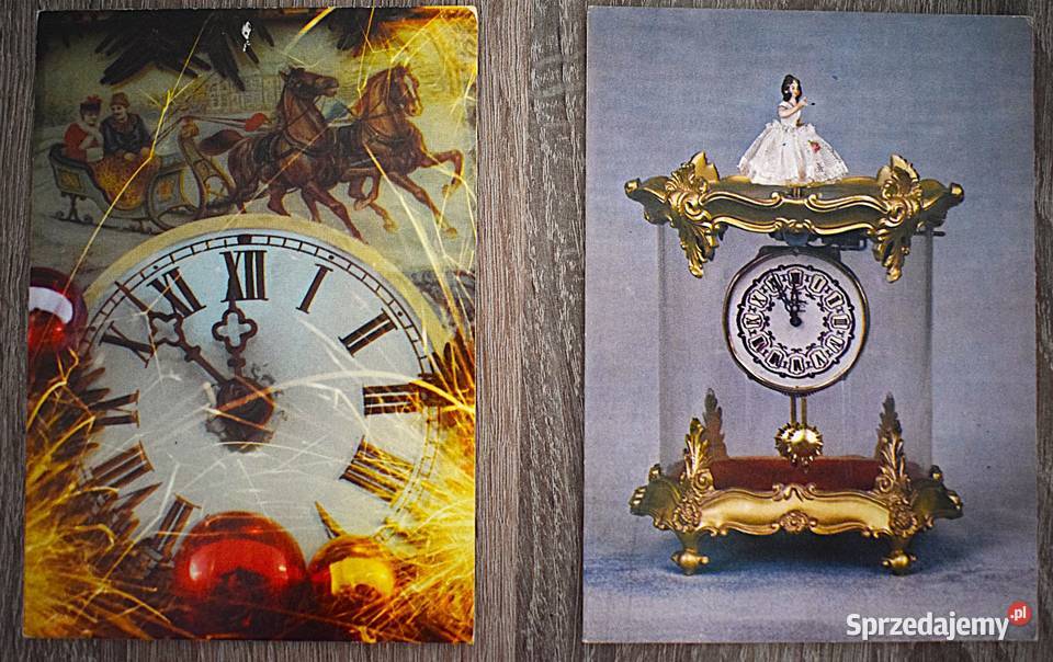 Pocztówki zegary na przestrzeni lat 43 sztuki Chełmno sprzedam