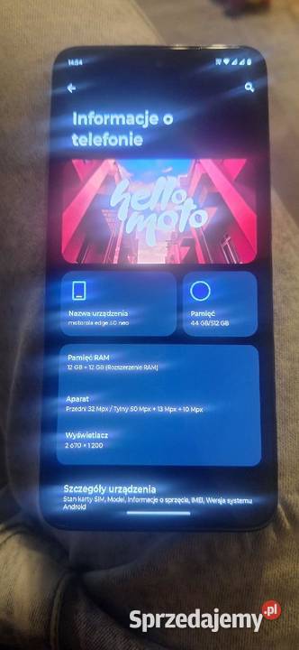 Sprzedam Motorola Edge 50 Neo Słupsk