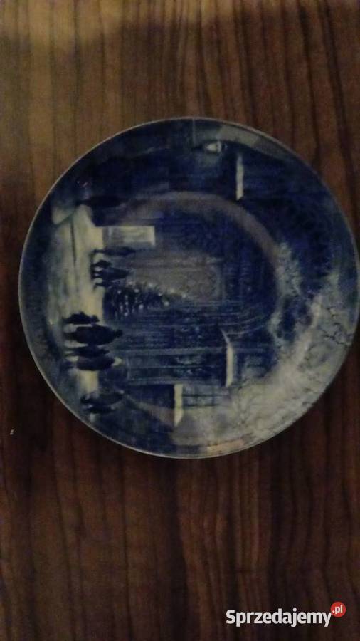 Talerze zdobione Motyw zima Lublin sprzedam