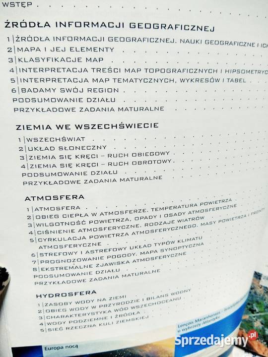 Geografia 1 rozszerzenie antykwariat operon mazowieckie Warszawa