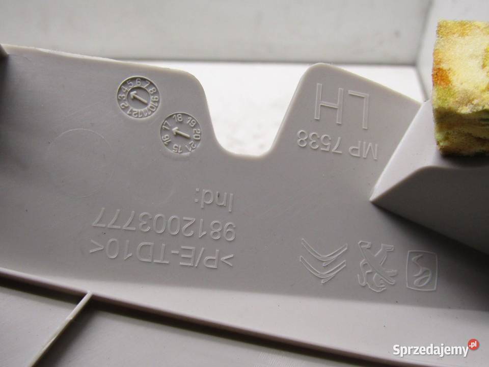 OSŁONA POSZYCIE SŁUPKA LEWY PRZÓD CITROEN C3 III