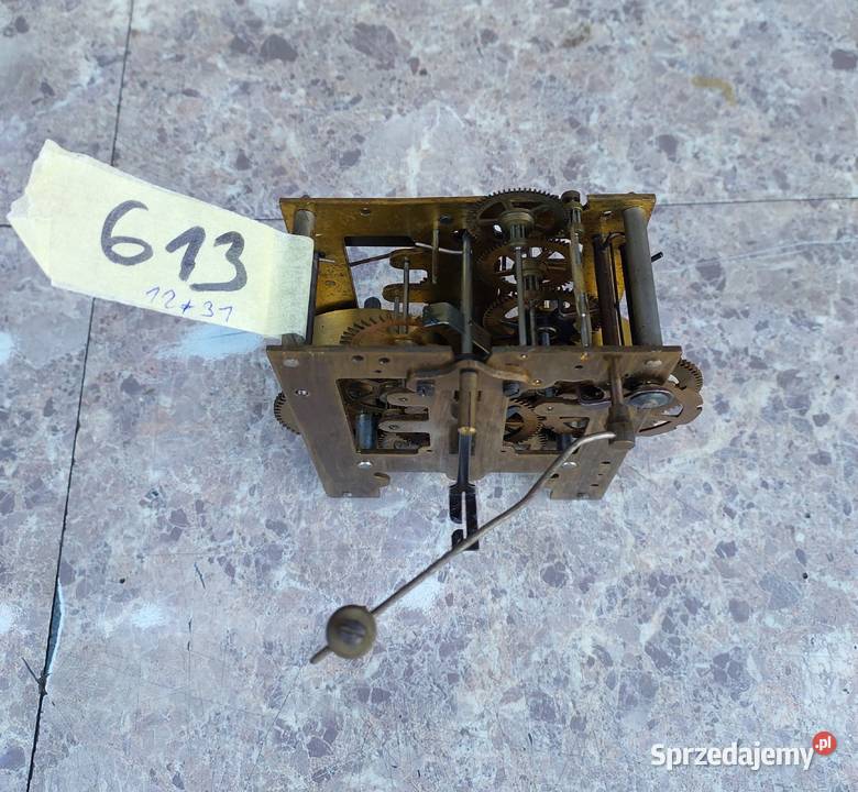 613 Mechanizm starego zegara ściennego PHS Tczew