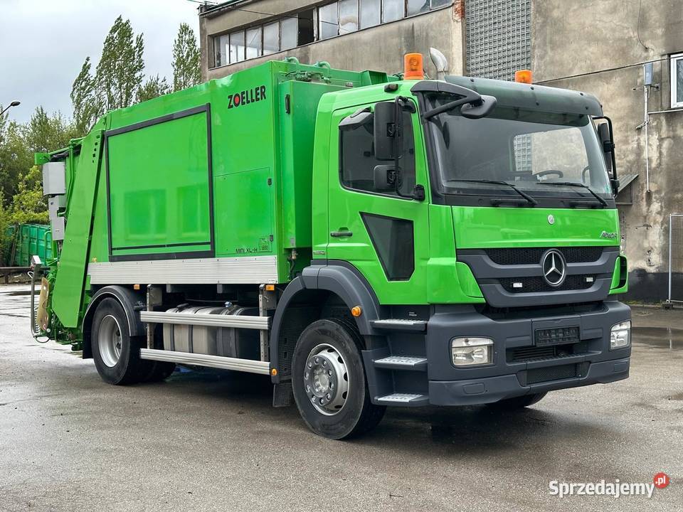 Mercedes Axor1829 śmieciarka ZOELLER EKOPRES15m3 wielofunkcyjna kierownica Nowiny sprzedam