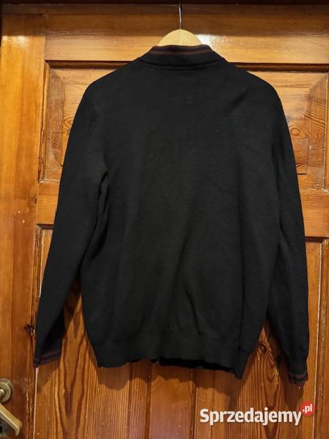 Sweter męski L Carry na zamek z bawełny czarny z Odzież i bielizna męska sprzedam