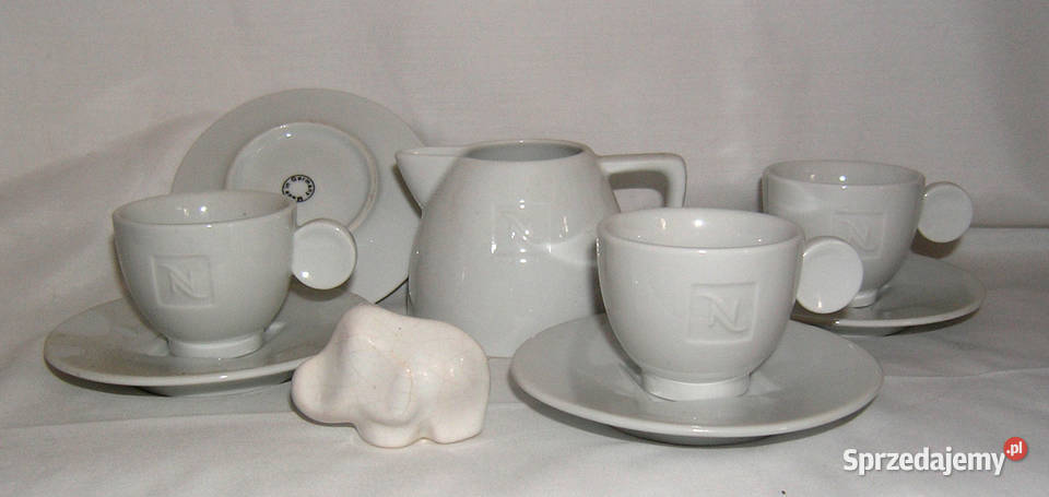 filiżanki białe Germany ze słonikiemMD Bartków