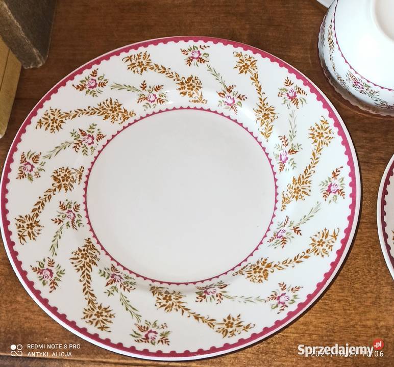 Filiżanka z talerzykiem deserowym Łomonosow Gdańsk