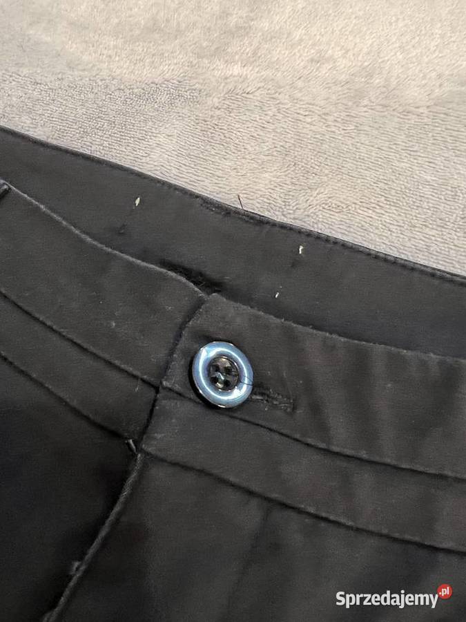 Spodnie czarne garniturowe eleganckie