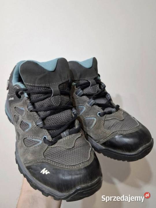 Decathlon 37 Quechua buty skórzane trekkingi zielony Półbuty Kraków