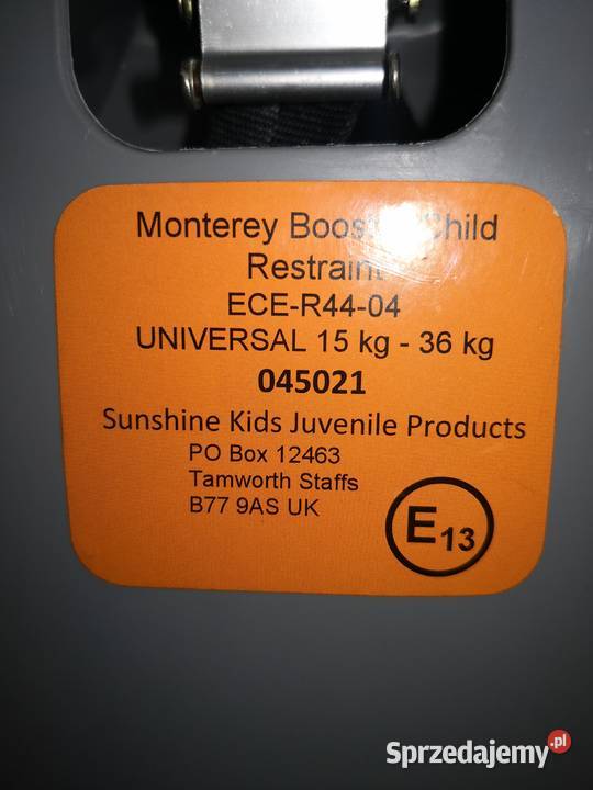 Fotelik Sunshine Kids 1536 Super Stan Testy zderzeniowe 5 punktów wielkopolskie Piła sprzedam