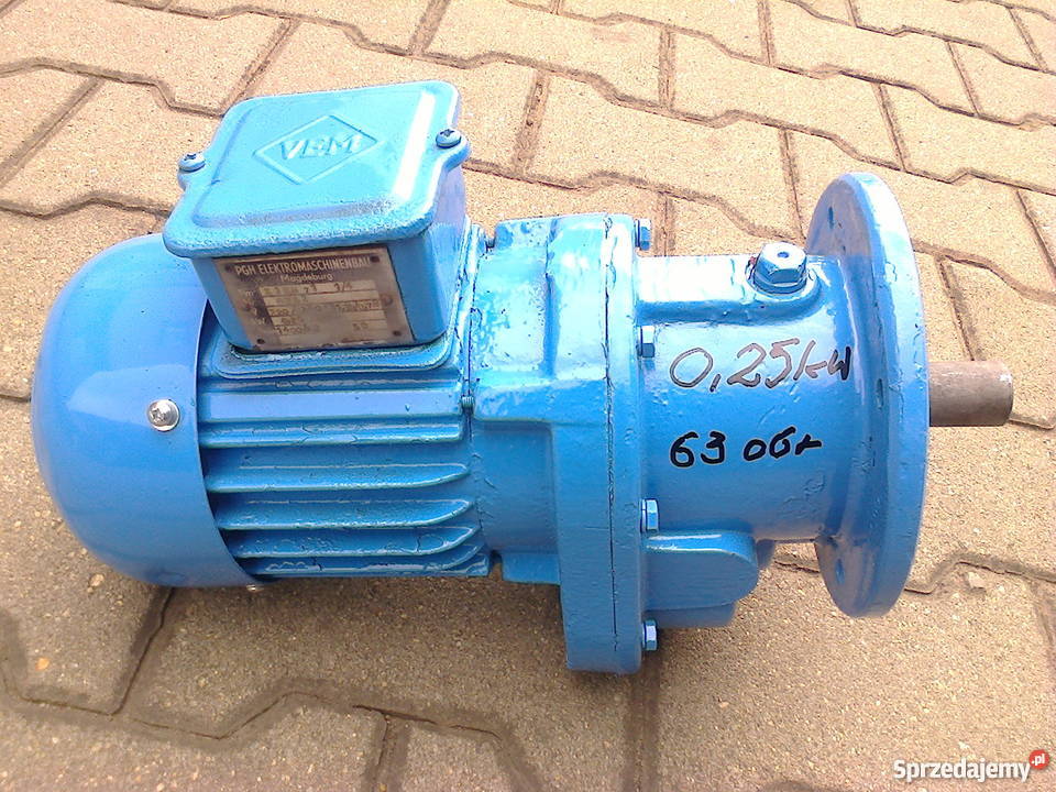 Motoreduktor 037 kW 24 obr 3faz Leszno sprzedam