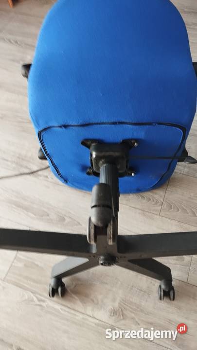 fotel krzesło obrotowe niebieskie Poznań