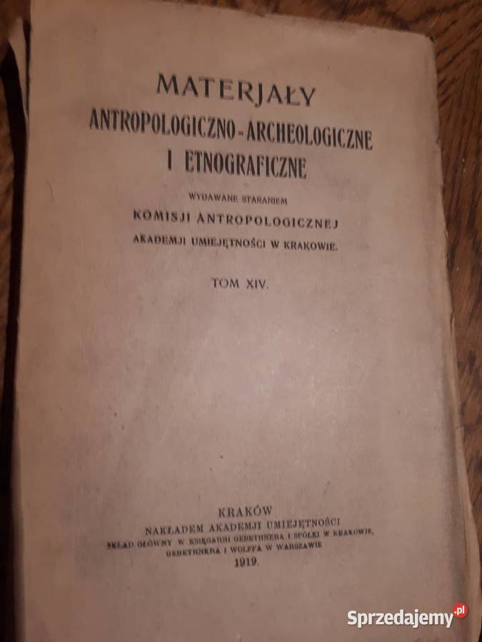 Materjały antropologiczno archeologiczne i małopolskie