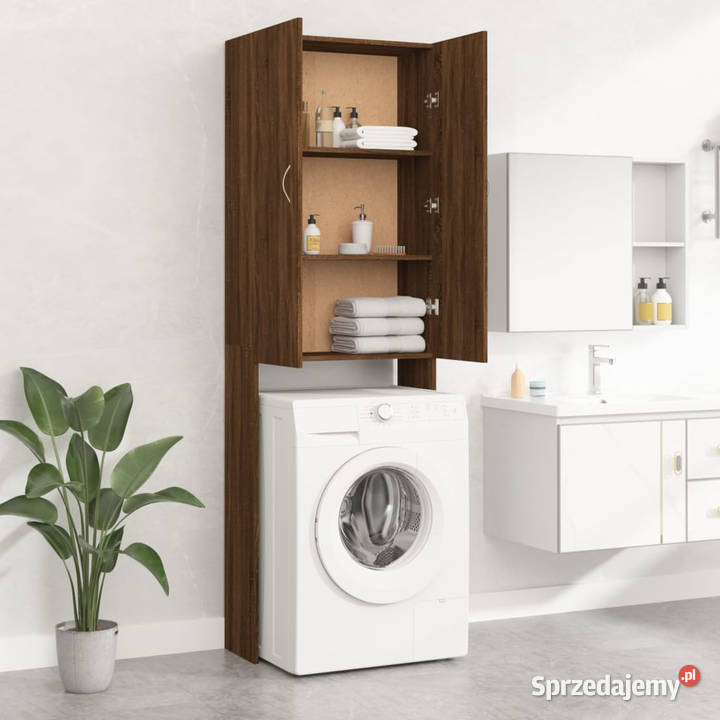 Szafka na pralkę brązowy dąb 64x255x190 WM813193 Warszawa