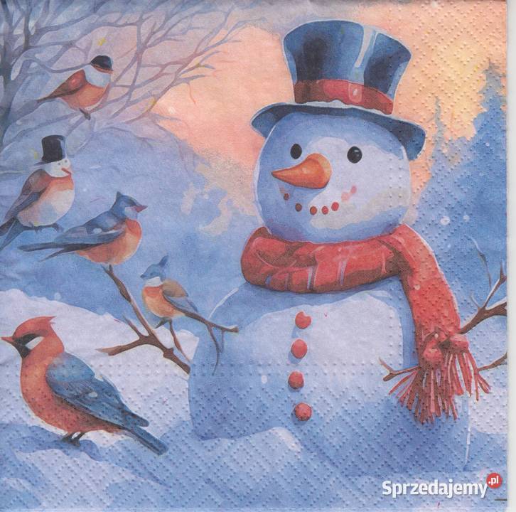 Dekupaż serwetki Boże Narodzenie Święta Mikołaj Rękodzieło świętokrzyskie Skarżysko-Kamienna