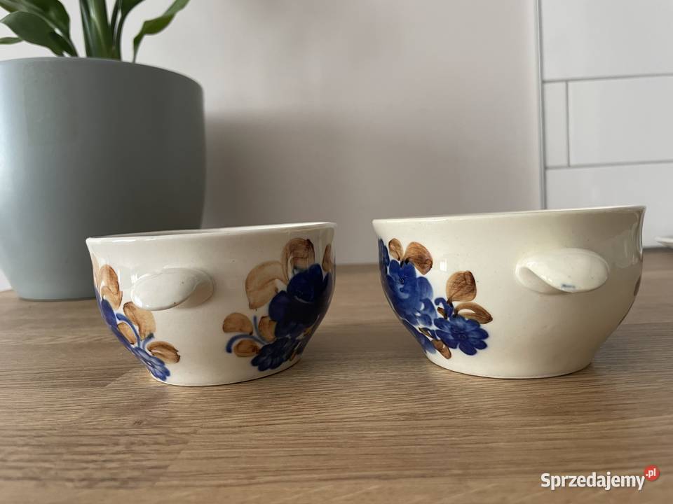 Włocławek fajansowa bulionówka PRL Pruszcz Gdański