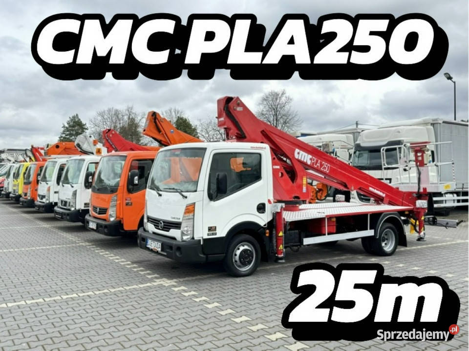 Nissan Cabstar Podnośnik Koszowy 25m CMC PLA 250 Widełki