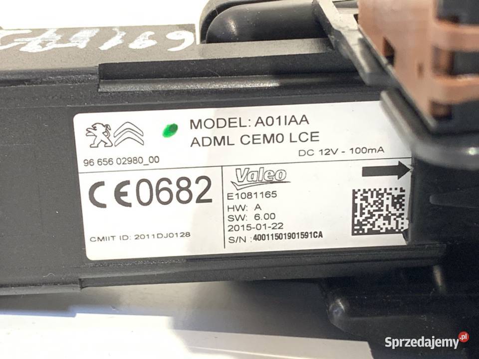 STACYJKA PEUGEOT 508 I 9665602980 16 115 1018 podkarpackie