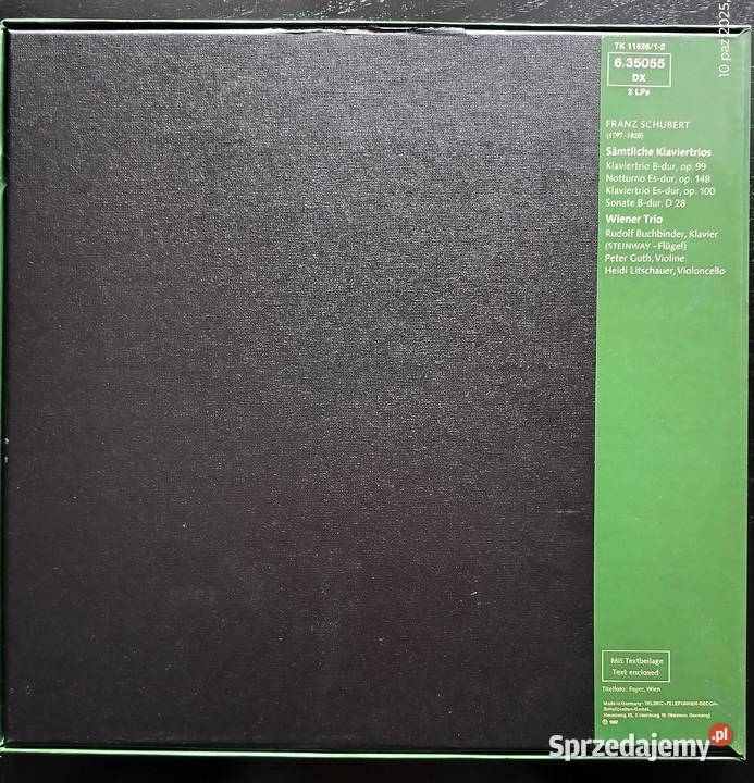 Album winylowy Franz Schubert Tria Fortepianowe klasyczna Wronki