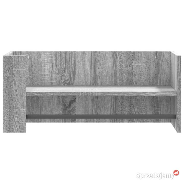 Półka ścienna szary dąb sonoma 705x35x305