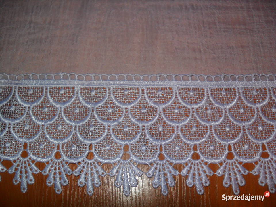 firan gotowa biała woal z gipiurą 210 szeroka