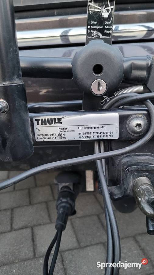 Bagażnik na hak 3 rowery THULE EUROCLASSIC 914 śląskie