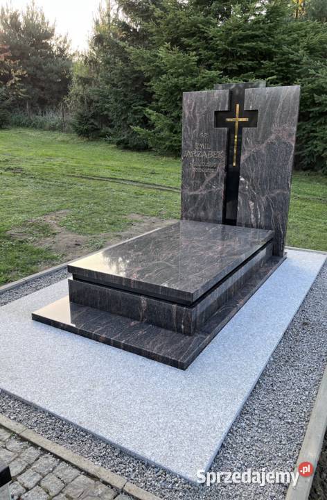NAGROBEK POMNIK GRANITOWY Z MONTAŻEM BRYŁA dolnośląskie