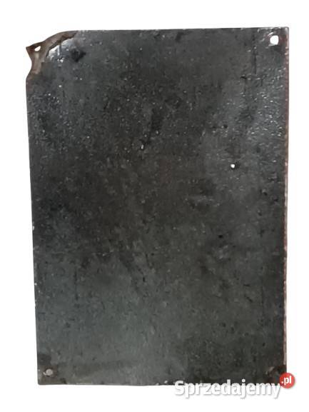 Stara Emaliowana Tłoczona Tabliczka Ostrzegawcza podkarpackie