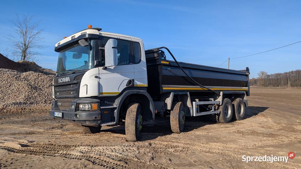 Scania P410 wywrotka 8x4 automatyczna plandeka 410KM Wyszogród