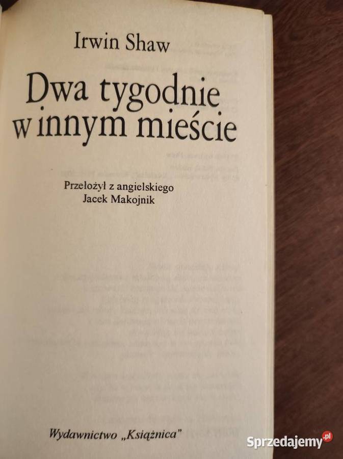 Dwa tygodnie w innym mieście Shaw Irwin miękka Kielce