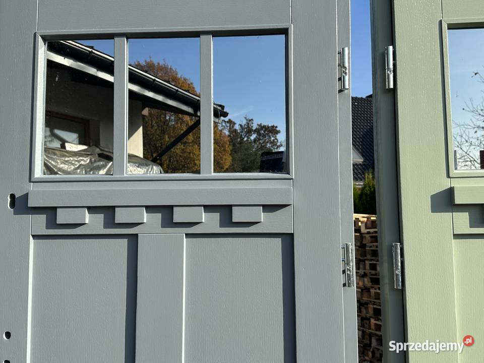 DRZWI ANGIELSKIE czerwone białe szare RĘKI Brodnica sprzedam