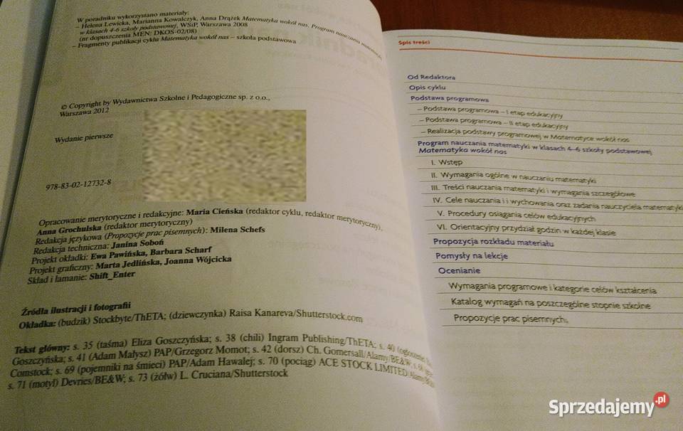 Matematyka Wokół Nas KLASA 4 PORADNIK