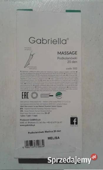 MEDICA Podkolanówki BEZUCISKOWE z efektem masażu Wołczyn