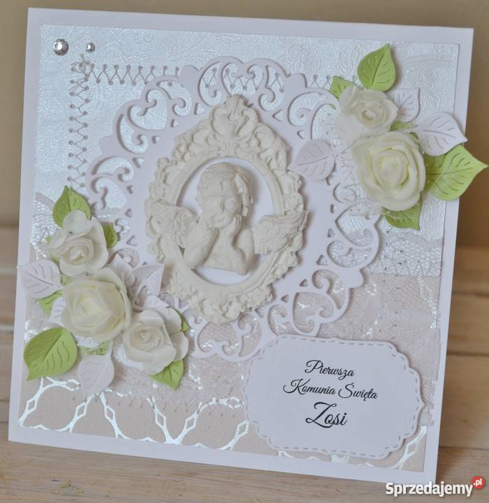 Kartka na Pierwszą Komunię Świętą ręcznie Słupsk