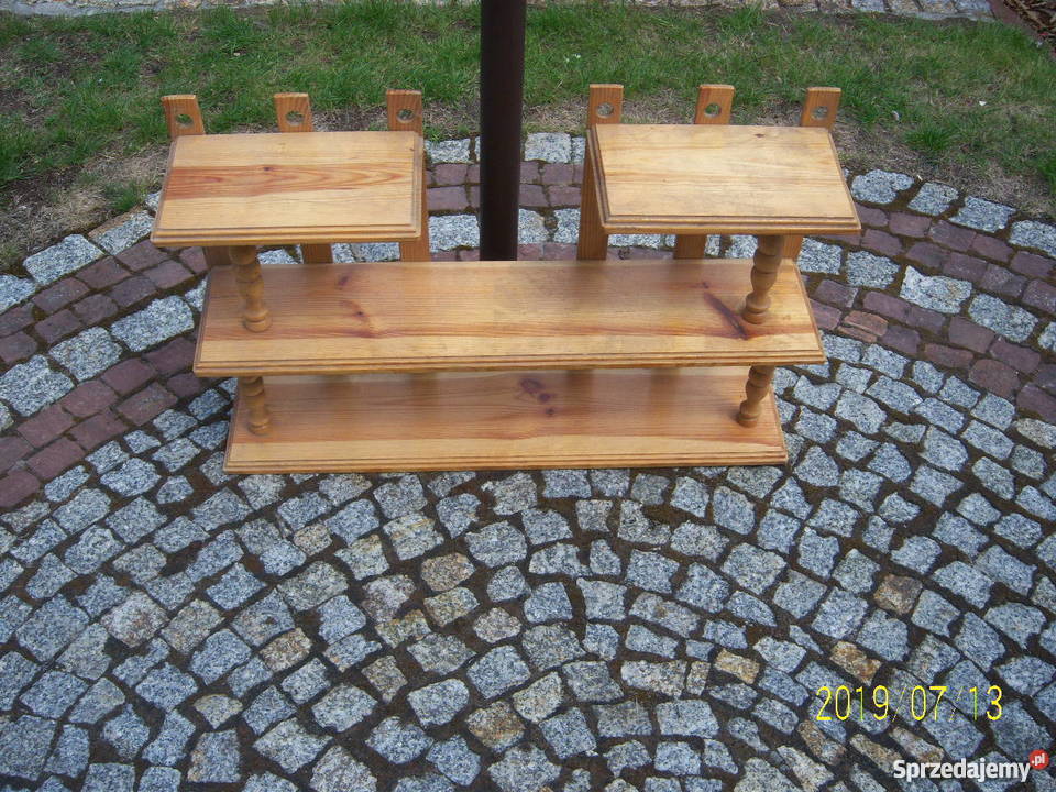 Półka wisząca drewno sosna Szafy, regały, półki Kielce