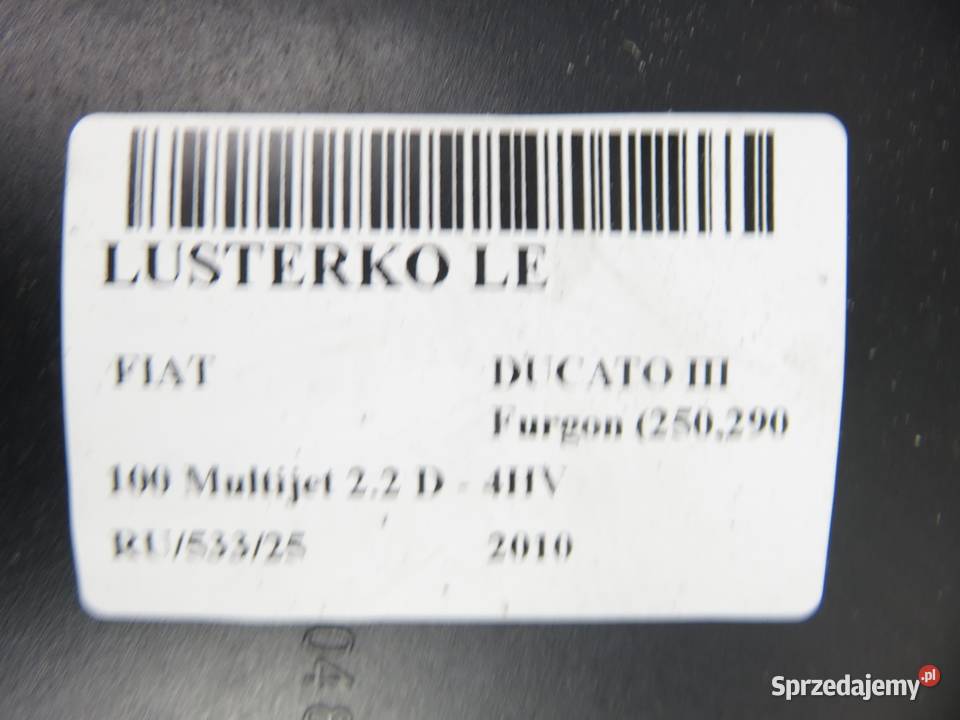 LUSTERKO LEWE FIAT DUCATO III małopolskie