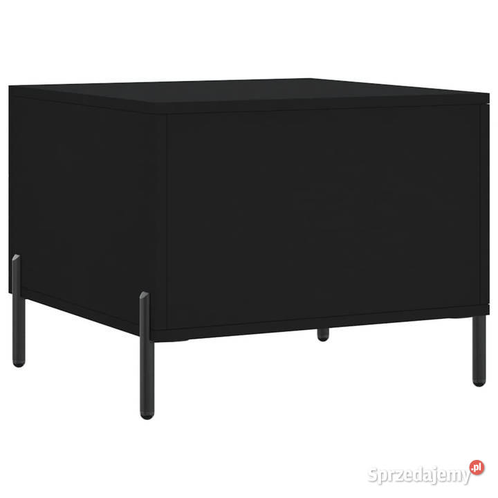 Stolik kawowy czarny 50x50x40 materiał Warszawa