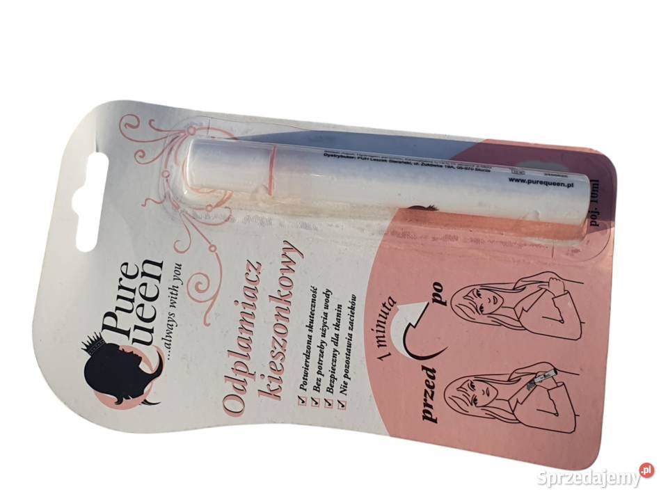 Odplamiacz kieszonkowy PURE QUEEN 10 ml usuwa Cieszyn
