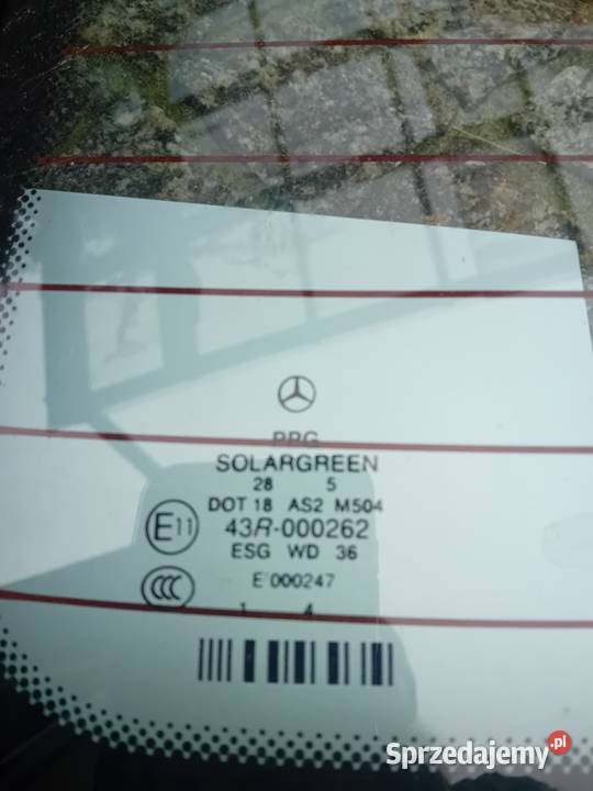 Szyba tylna Mercedes w211 kombi osobowe Ciechanów