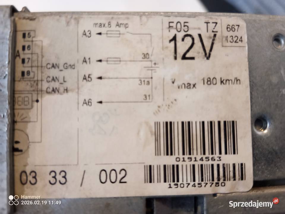 tachograf KIENZLE VDO 12V mazowieckie Warszawa