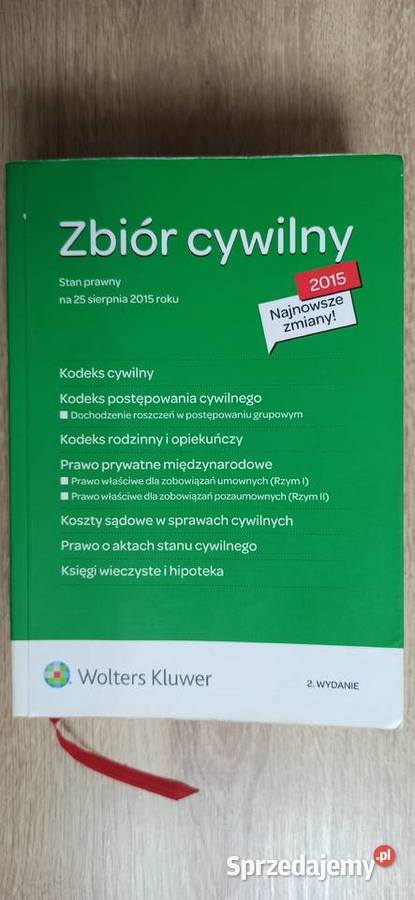 Zbiór cywilny 2015 Wolters Kluwer wyd drugie Podręczniki Kraków