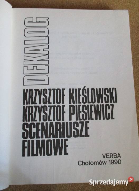 Scenariusze filmowe DEKALOG Kieślowski Łódź