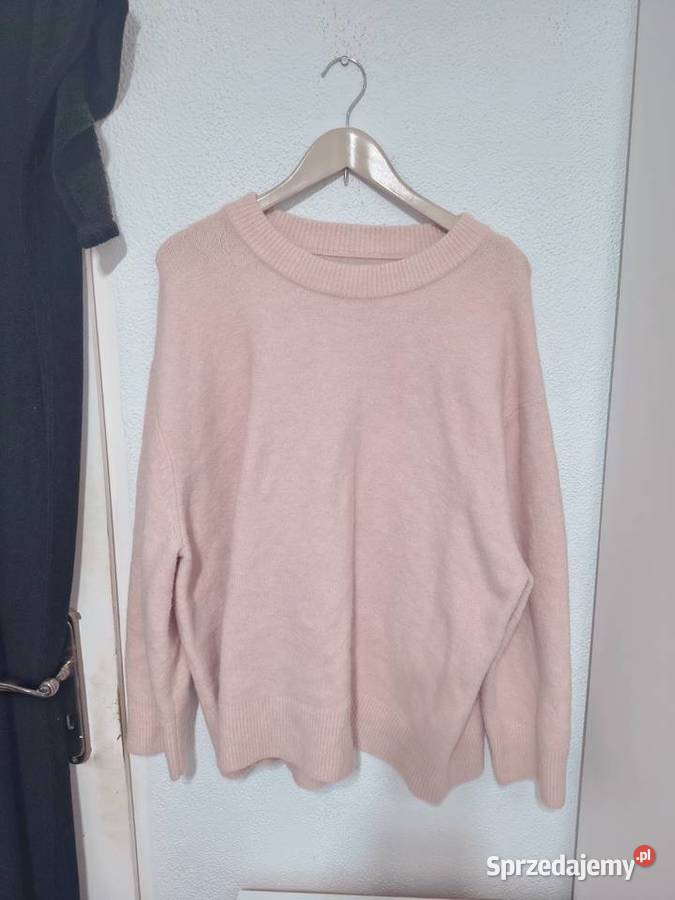 Stradivarius sweter pudrowy róż rL40 oversize Zamość