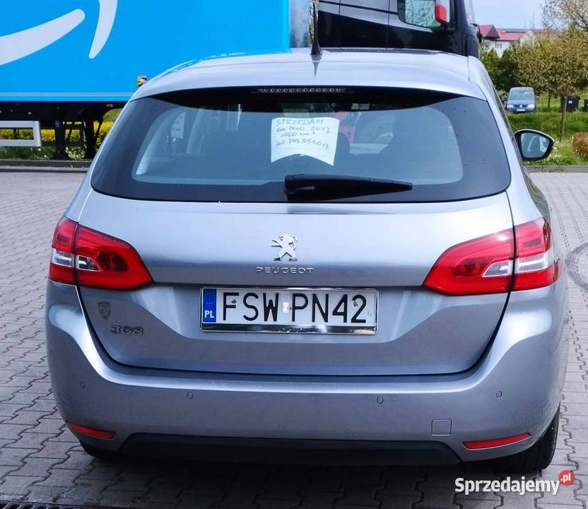 Peugeot 308 16 d 2017r Świebodzin