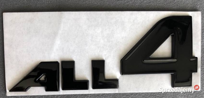 NOWY czarny emblemat ALL4 logo klejane znaczek Zamość